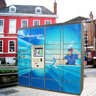 Custom Electronic Parcel Lockers Smart Package Delivery Lockers In Blue Color