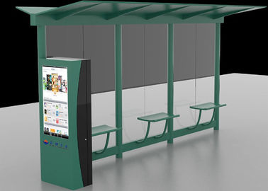 Contrassegno all'aperto LCD automatico di Digital, sistema di pubblicità del riparo della fermata dell'autobus di Digital