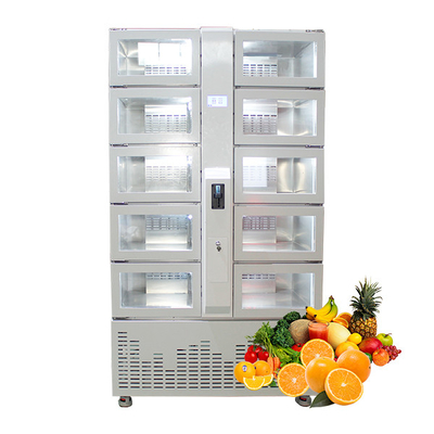 L'armadio vendente di raffreddamento automatico con il pagamento di credito per le verdure fruttifica uova