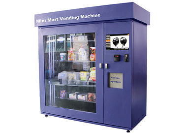 Grande mini distributore automatico del mercato della finestra di vetro con il comitato per il controllo industriale del grado