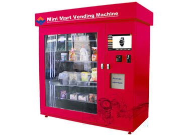 Mini distributore automatico automatico del mercato, distributore automatico regolabile della moneta del mercato del touch screen a 19 pollici mini