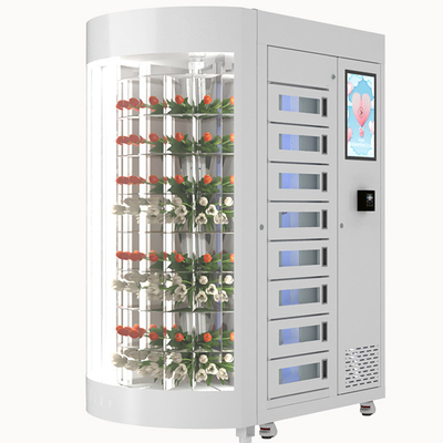 Distributore automatico di lusso del mazzo del fiore con grande capacità elevata del touch screen 220V