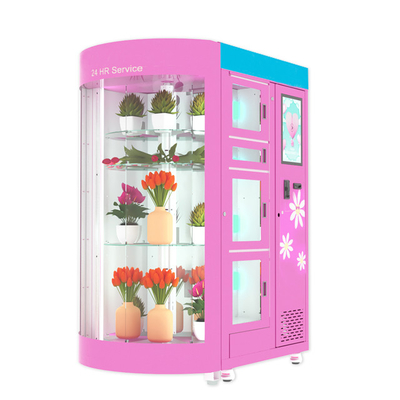 Distributore automatico dell'armadio del fiore di refrigerazione di self service con Wifi a 19 pollici