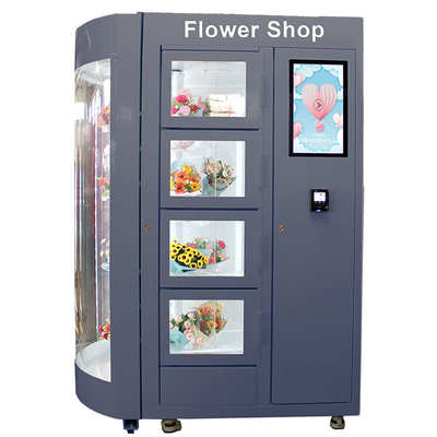 Vetrina a 19 pollici su misura di Rose Bouquets Vending Machine With del fiore dell'affissione a cristalli liquidi
