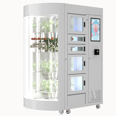 Negozio del deposito di fiore della convenienza del distributore automatico del fiore dell'OEM con una finestra da 360 gradi