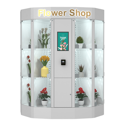 Fiore automatico di self service che vende armadio 24 ore per il negozio di fiore
