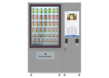 Distributori automatici freschi dell'insalata dello schermo LCD a 32 pollici di pubblicità con il sistema dell'elevatore