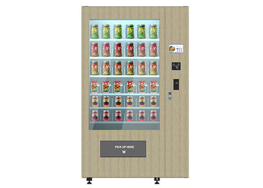 Distributore automatico fresco astuto dell'insalata con l'Outlook/sistema di legno dell'elevatore
