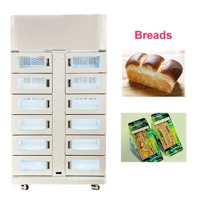 Macchina per vendere il pane, armadietto personalizzato, frigorifero con sistema intelligente e lettore di carte