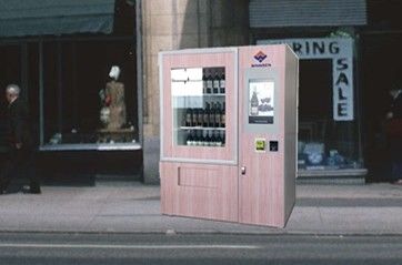Distributore automatico della bottiglia di vino di pagamento della carta di Bill della moneta del nastro trasportatore per il centro commerciale dell'hotel