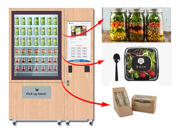 Distributore automatico dell'insalata del succo di Winnsen, armadio sano di vendita dell'alimento con il sistema dell'ascensore