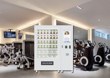 Distributore automatico fresco dell'insalata del supporto con il sistema dell'ascensore ed il sistema a distanza di pubblicità