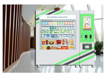 Distributore automatico della farmacia di self service con la piattaforma del telecomando del sistema dell'ascensore