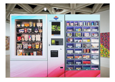Mini uso del bigné di vetro del libro di Gumball Candy del distributore automatico del mercato del touch screen a 22 pollici