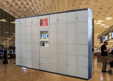 Armadio elettronico di immagazzinamento nei bagagli dell'aeroporto di codice di Pin di Smart con il pagamento della carta e la piattaforma della gestione remota
