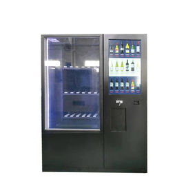 Distributore automatico refrigerato azionato contanti del formaggio del succo della soda del latte del vino della birra della bevanda con il grande schermo ed il telecomando