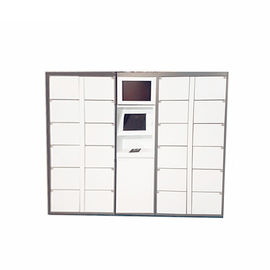 Armadio elettronico su misura della lavanderia del codice a barre di dimensione per il negozio di lavaggio a secco con il lettore della carta di credito