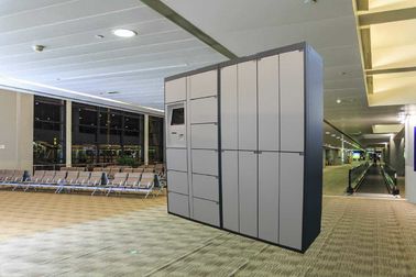 Armadio di stoccaggio di Corridoio degli armadi di bagagli del supermercato della stazione ferroviaria con la funzione astuta del telecomando del sistema della serratura