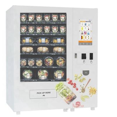 distributore automatico robot combinato astuto con il sistema dell'ascensore per il bigné dei sushi dell'insalata del panino dell'alimento fresco con il forno a microonde