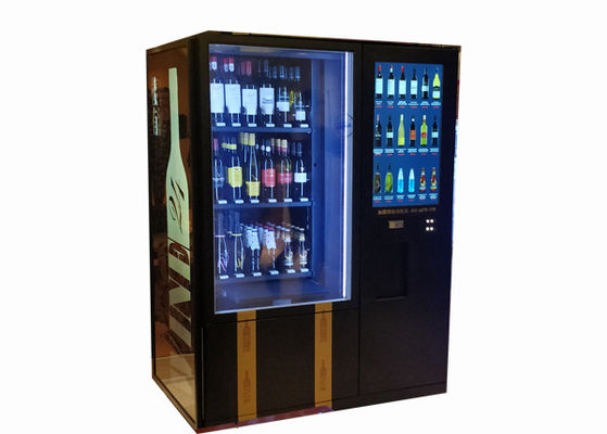 Distributore automatico su misura OEM del latte del vino del ODM con l'elevatore ed il liquido refrigerante