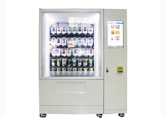 Distributore automatico fresco dell'insalata di self service, distributore automatico del nastro trasportatore