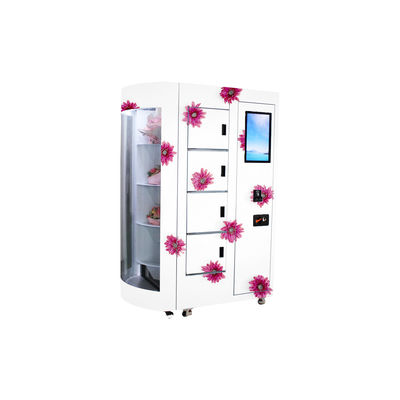 Distributore automatico di self service del fiore fresco di Rosa con la finestra trasparente telecomandata che mostra sistema di raffreddamento