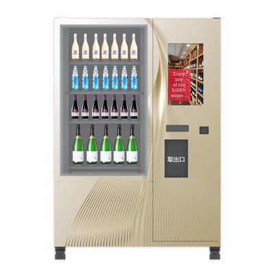 La bottiglia automatica del champagne della birra del vino spumante del grande schermo di self service può distributore automatico per dotazioni di sicurezza