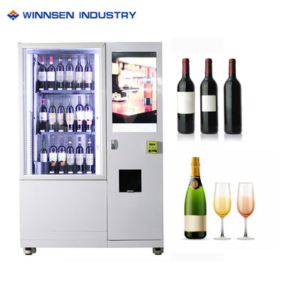 Distributore automatico della bottiglia di vino del FCC dell'hotel con l'elevatore del frigorifero