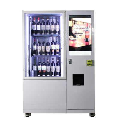 Distributore automatico della bottiglia di vino del FCC dell'hotel con l'elevatore del frigorifero