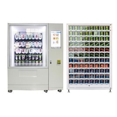 Distributore automatico a 32 pollici dell'insalata del bigné dell'affissione a cristalli liquidi con l'elevatore ed il sistema di raffreddamento