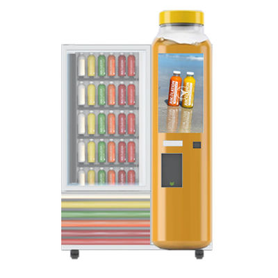 Distributore automatico a 32 pollici dell'insalata del bigné dell'affissione a cristalli liquidi con l'elevatore ed il sistema di raffreddamento