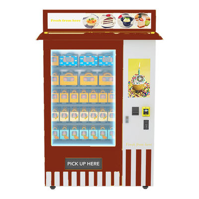 Pubblicità del distributore automatico a gettoni LCD dell'alimento di tocco con il sistema di raffreddamento