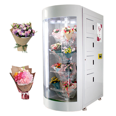 Distributore automatico del mazzo di 360 di rotazione fiori di segregazione con lo scaffale trasparente