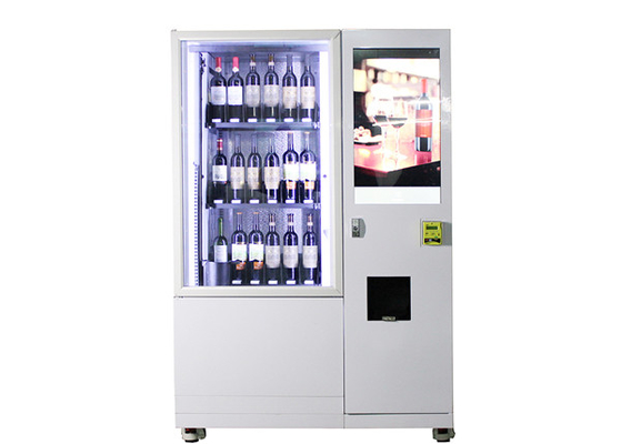 Affissione a cristalli liquidi 24 ore del vino di distributore automatico con la pubblicità dello schermo