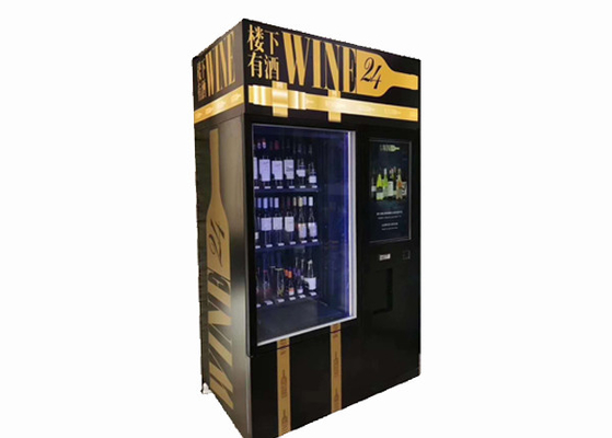 Affissione a cristalli liquidi 24 ore del vino di distributore automatico con la pubblicità dello schermo