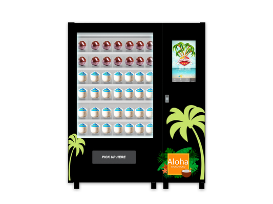 Elevatore fresco di Bill Coconut Vending Machine With e sistema di raffreddamento
