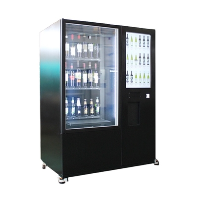 Distributore automatico refrigerato del vino del whiskey con il sistema del nastro trasportatore