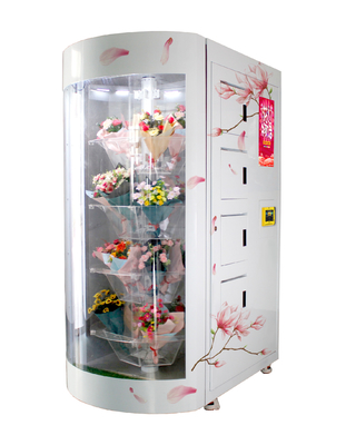 Tipo distributore automatico floreale dell'affissione a cristalli liquidi del negozio del touch screen