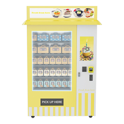 Il distributore automatico della frutta del bigné del panino con il liquido refrigerante dell'ascensore funziona LCD a 22 pollici