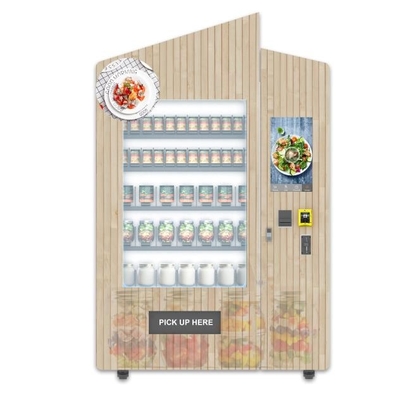 Distributore automatico sano dell'insalata dell'alimento fresco con il touch screen per la stazione della metropolitana