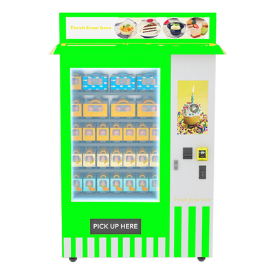 Sistema di raffreddamento refrigerato del distributore automatico del bigné con il vassoio del nastro trasportatore