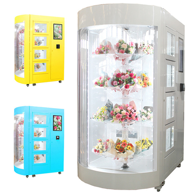 Distributore automatico dei fiori freschi del touch screen con illuminazione del LED