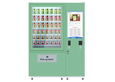 Schermo a 32 pollici fresco dei distributori automatici dell'insalata della frutta automatica con refrigerazione