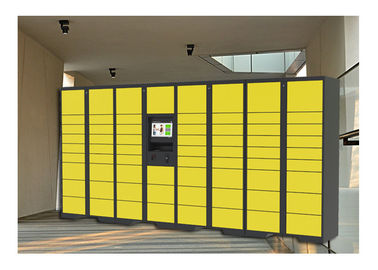 Armadi per bagagli intelligenti della stazione degli autobus dell&amp;#39;aeroporto, armadietti a forma di scatola di design moderno