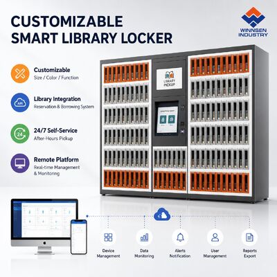 Qualità Winnsen Smart Parcel Locker con touchscreen Android da 15,6" Gestione remota cloud e integrazione API fabbrica