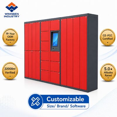 Qualità Winnsen Smart Laundry Locker con touchscreen Android da 15,6", gestione remota cloud e scomparti personalizzabili fabbrica