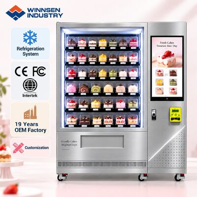 Qualità Winnsen Automatic Cake Bread Vending Machine Gestione del cloud Alerte di magazzino a distanza fabbrica