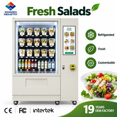 Qualità Distributore automatico di insalate commerciale Winnsen Self Service Cibo sano Vendita al dettaglio 24 ore su 24 fabbrica
