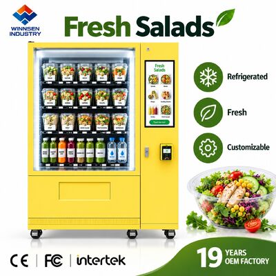 Qualità Winnsen Refrigerated Salad Vending Machine with Cloud Platform Remote Management Reports fabbrica