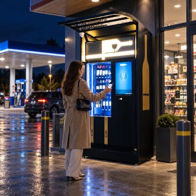 Qualità Winnsen Smart Wine Vending Machine 24 Hour Unattended Cashless Card QR Payment Options fabbrica
